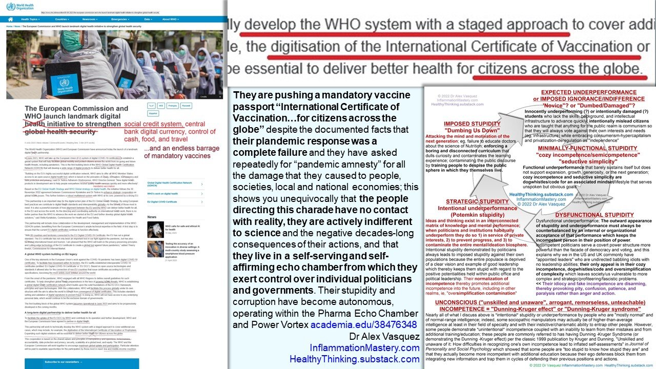 Vaccine Passports announced by WHO starting in Europe June 2023