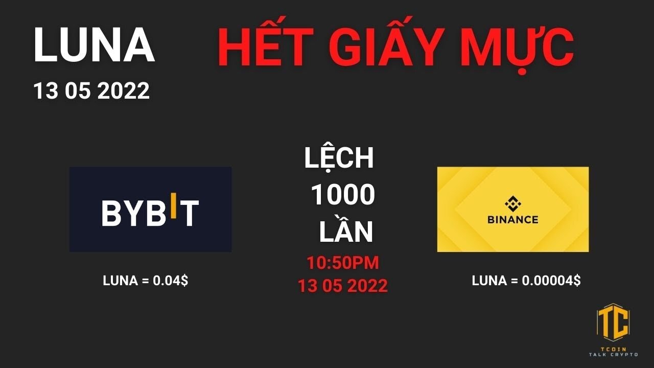 T317 Lại là LUNA - Sàn Bybit và Binance lệch nhau 1000 lần - Hết giấy mực