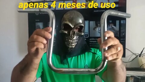 guidão motoboy comprado na #shopee - veja o estado como ficou após quatro meses de uso