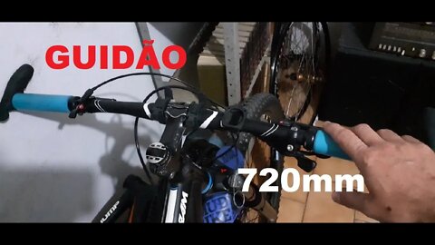 Guidão Reto de 720mm MTB