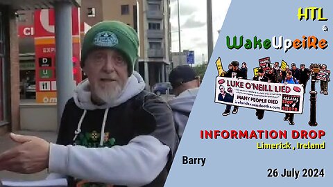 WakeUpeiRe & HTL - Information Drop, Limerick - 26 July 2024