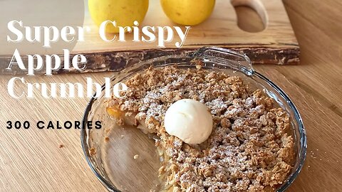 Super Crispy Apple Crumble #shorts