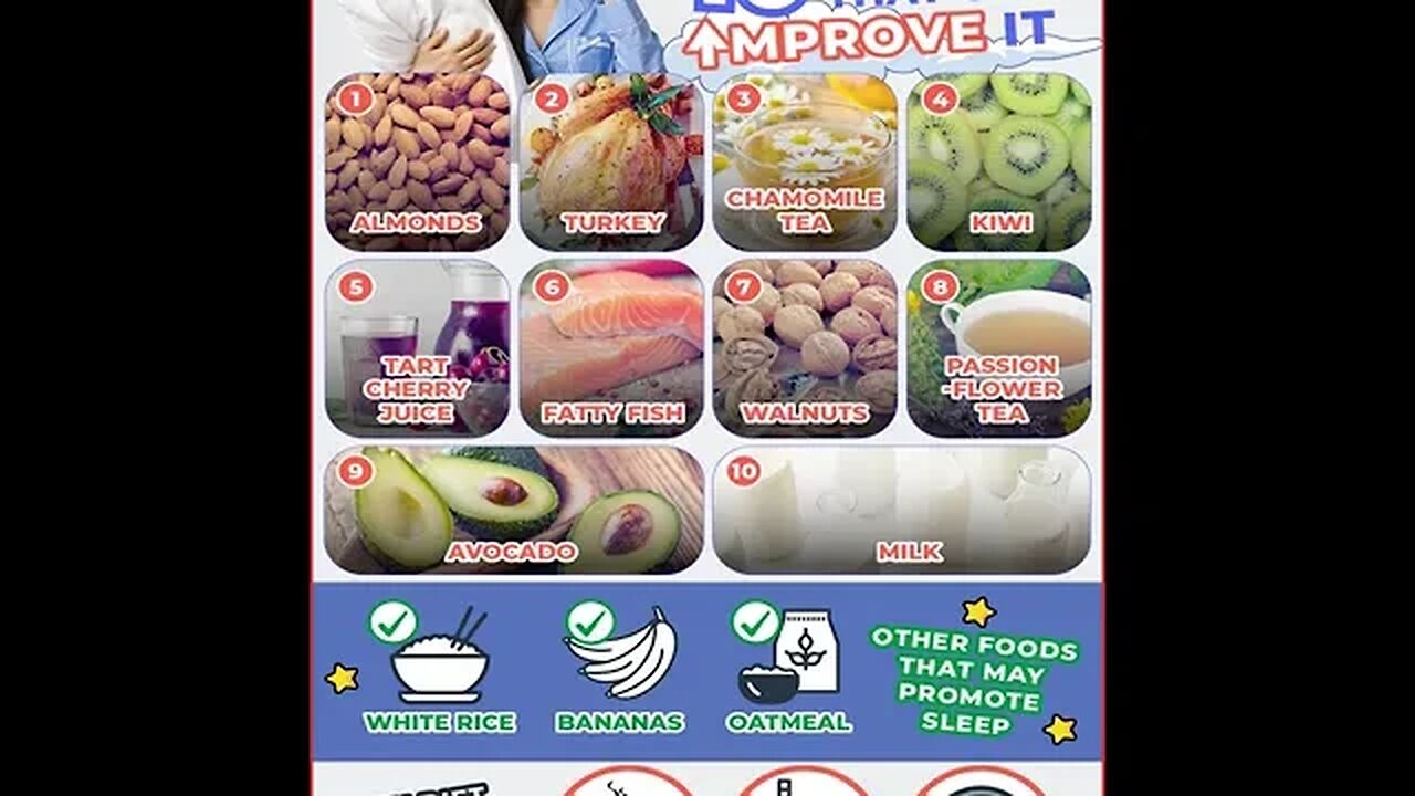 HOW TO GET BETTER SLEEP - 10 FOODS THAT CAN IMPROVE IT