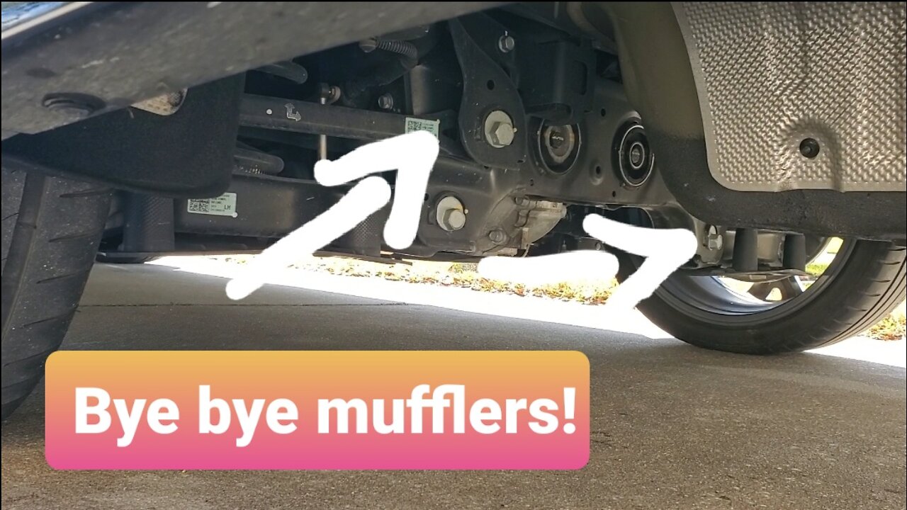 Removing Mufflers on Kia Stinger GT for fun