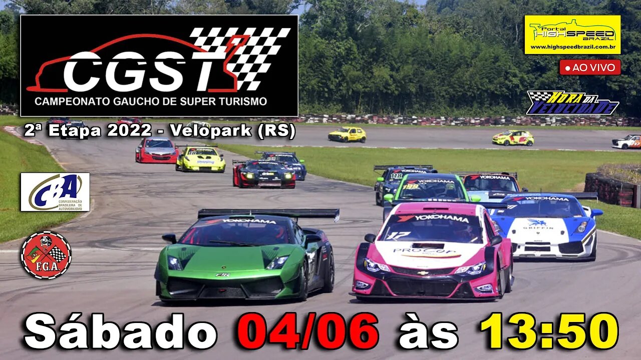 CAMPEONATO GAÚCHO DE SUPER TURISMO | 2ª Etapa 2022 - Velopark (RS) | Ao Vivo