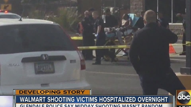 Walmart shooting victims hospitalized overnight in Glendale