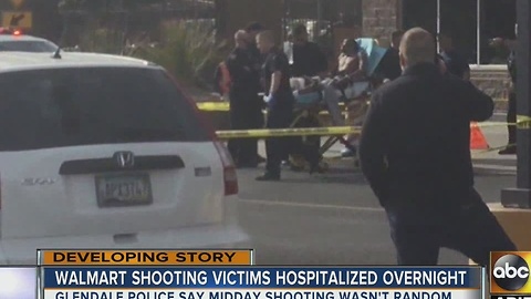 Walmart shooting victims hospitalized overnight in Glendale