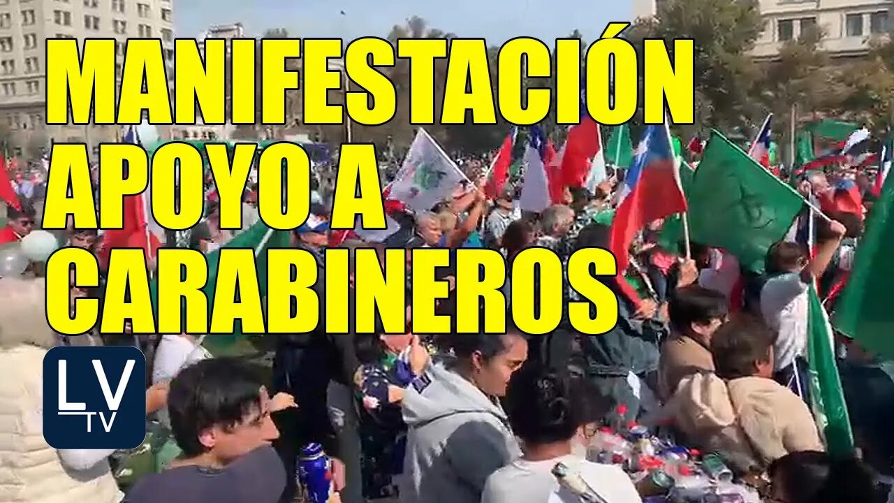 Manifestación Apoyo a Carabineros