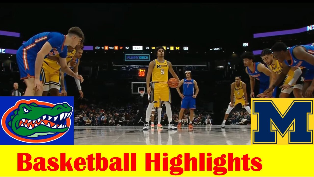 Florida vs Michigan Basketball Game Highlights 12 19 2023