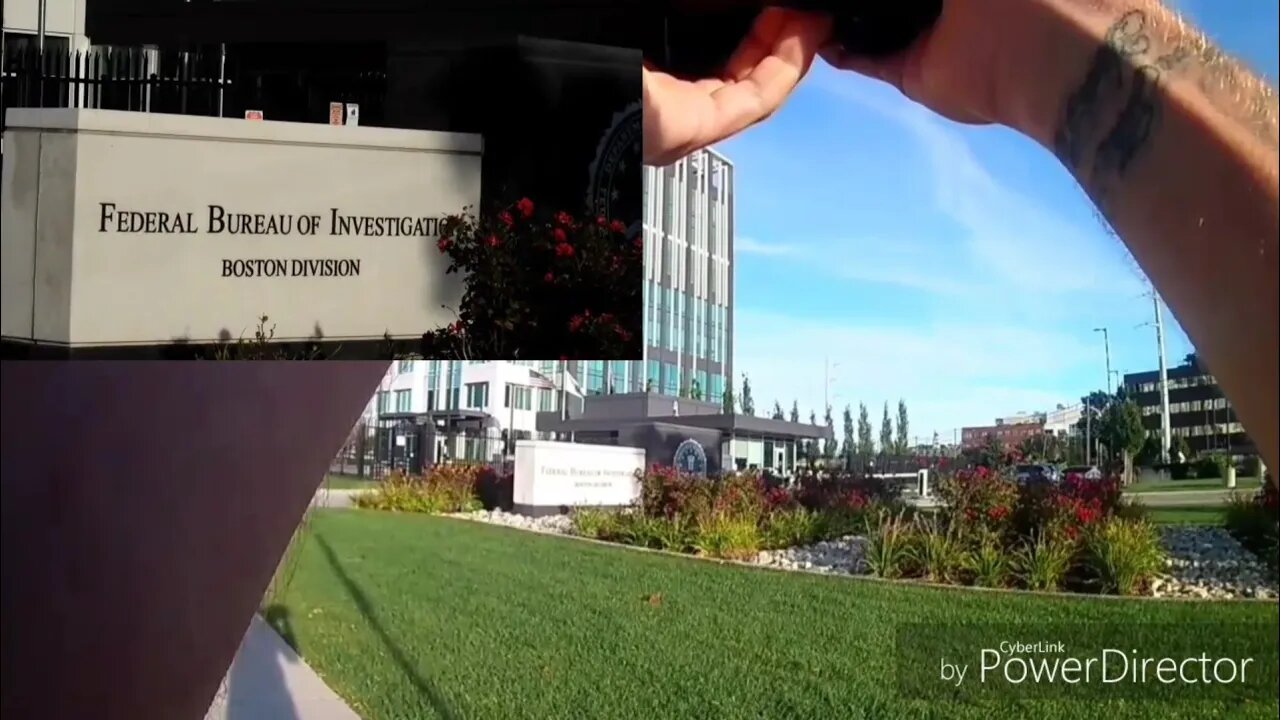 FBI Building. Chelsea Mass. Dual Camera View. Bodycam and Zoom Camera.