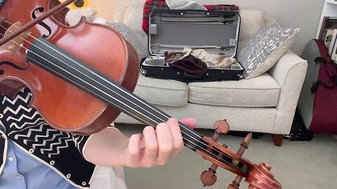 D Harmonic Minor Scale Viola Tutorial