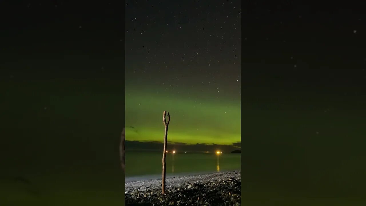 Halibut fishing under the northern lights. Alaska