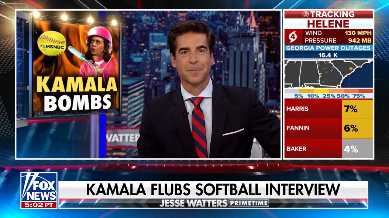 Jesse Watters: Kamla Harris Uses 'Buzzwords' Because She Doesn't Have A Grasp Of The Issues