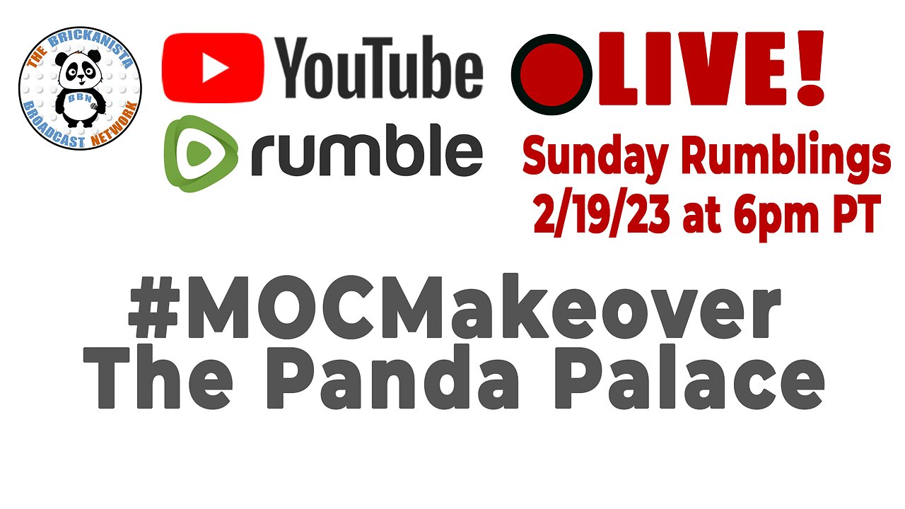 Sunday Rumblings - LEGO #MOCMakeover - The Panda Palace