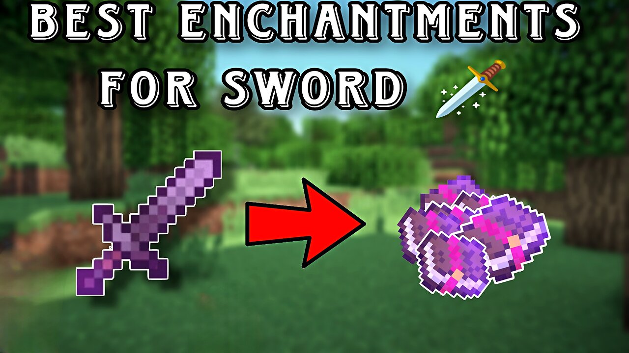 Best Enchantments For Sword In Minecraft (Bedrock,Java,PE) | minecraft 1.20