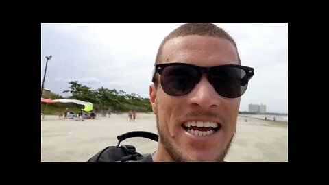 O TEMPO FECHOU EM PRAIA DO COSTAO PERUIBE SP