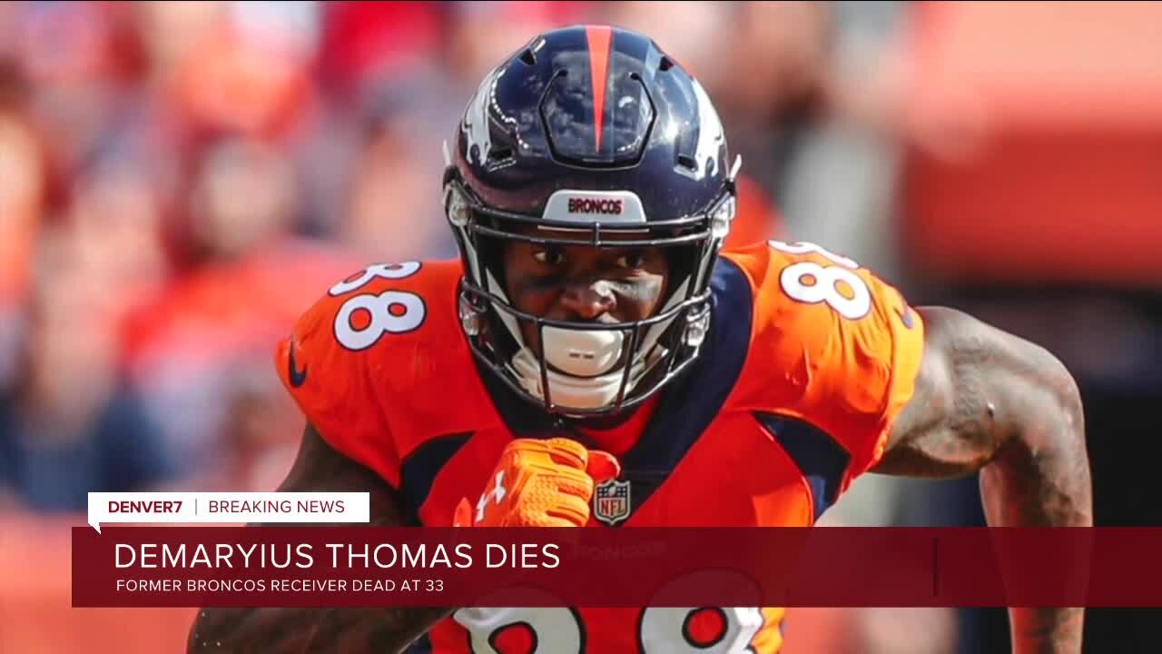 Former Broncos receiver Demaryius Thomas is dead, sources say