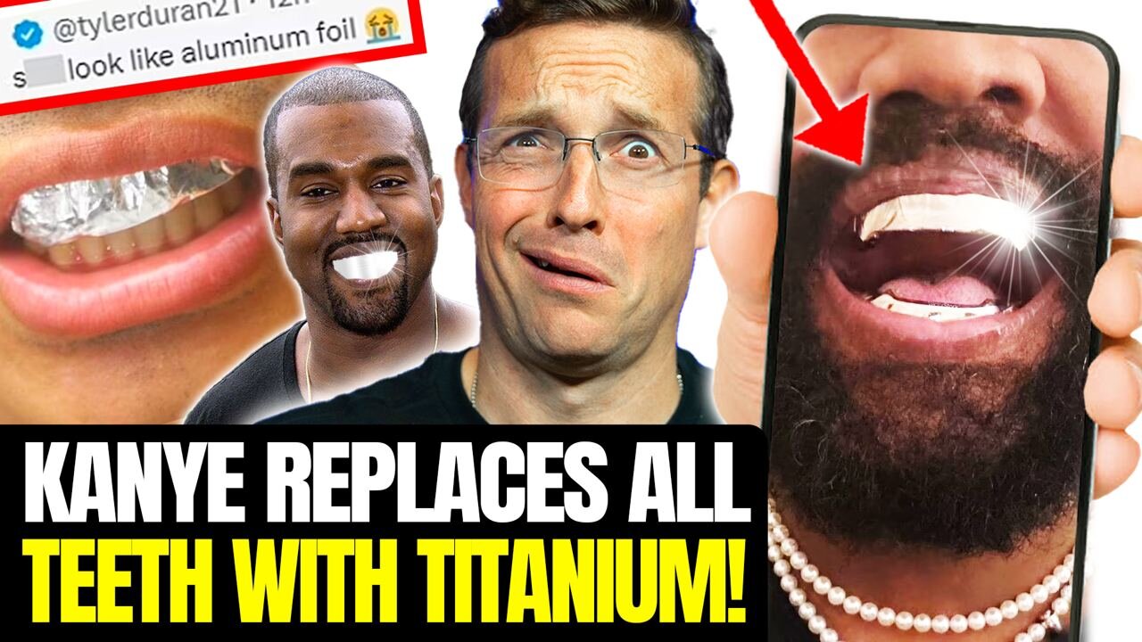 Kanye SHOCKS World: Replaces All Teeth With TITANIUM | Internet EXPLODES 🥶