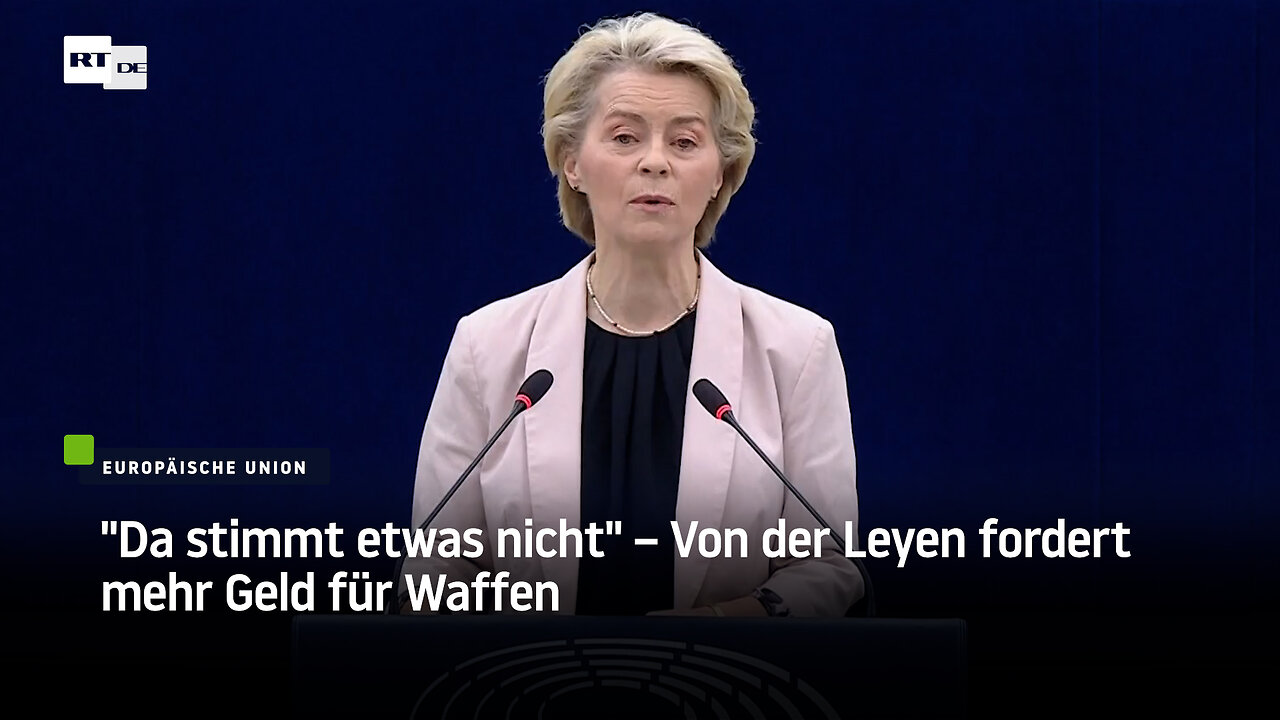 "Da stimmt etwas nicht" – Von der Leyen fordert mehr Geld für Waffen