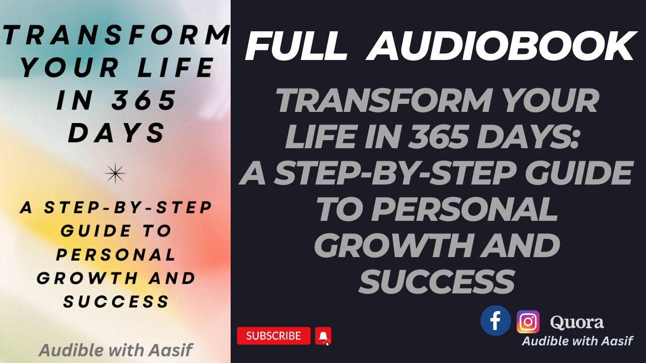 Transform Your Life in 365 Days A Step-by-Step Guide to Personal Growth and Success #audiobooks