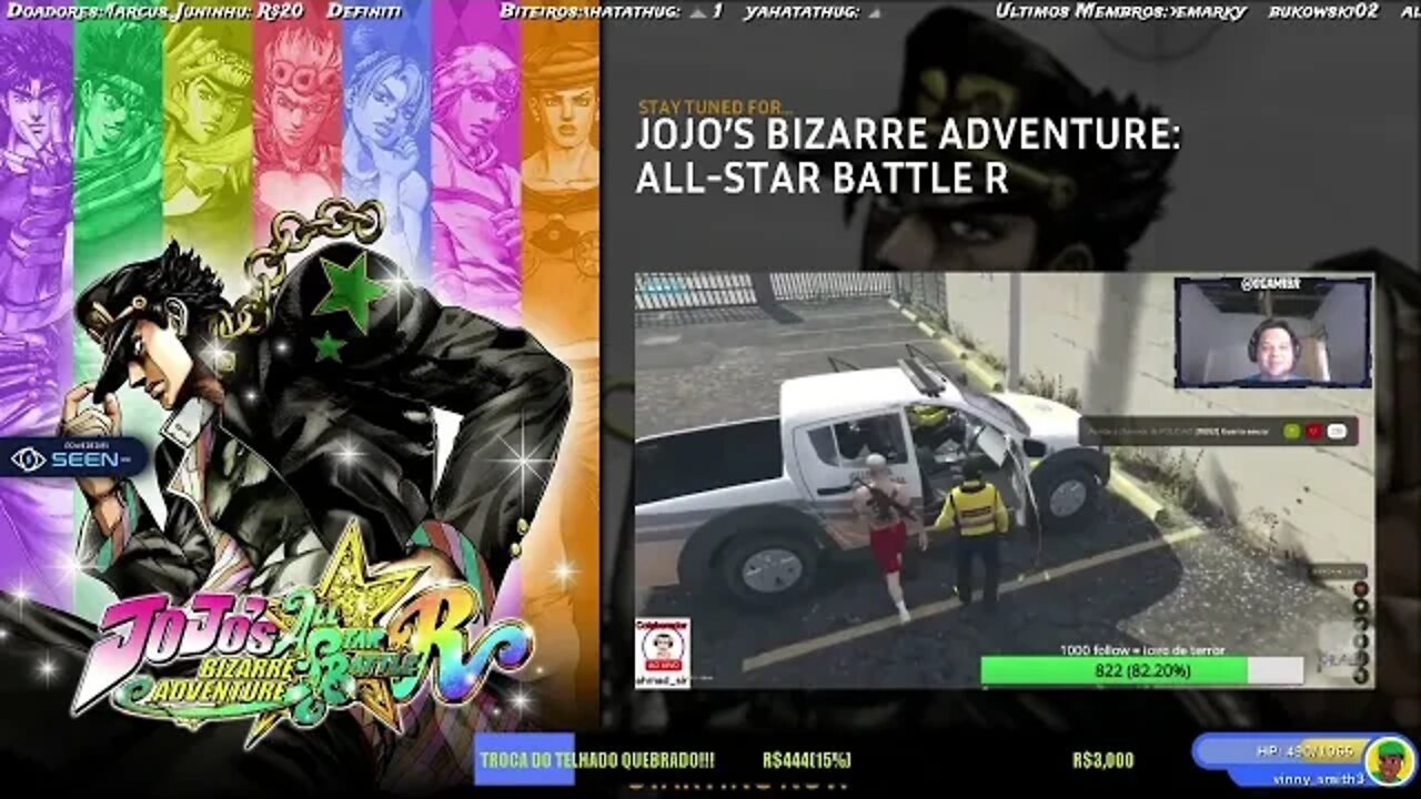 JoJo Pose e Vamos a live mais normal do país, obrigado a @BANDAI NAMCO Brasil