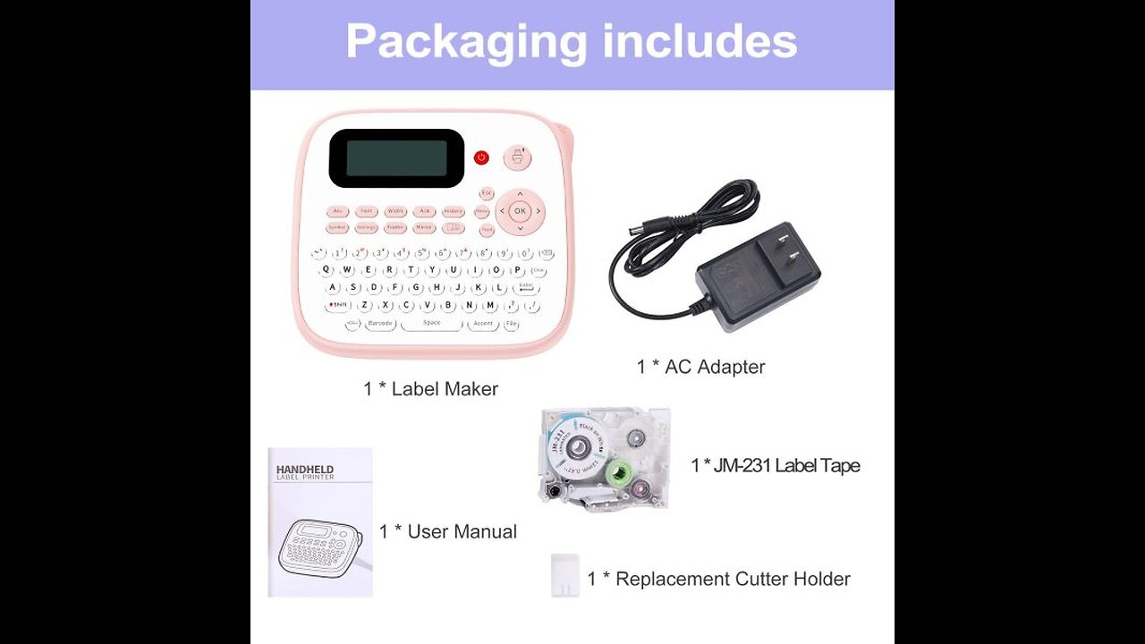 Mini Portable Label Printer Ink-free Bluetooth