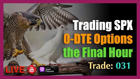 Live Final Hour 0-DTE SPX Options Trade #31