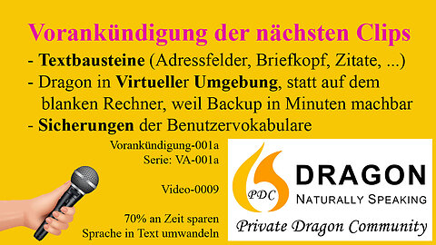 Vorankündigung