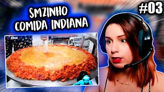 SMZINHO REAGINDO A COMIDA DE RUA INDIANA 03 - REACT