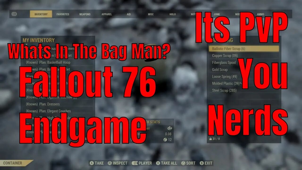 Fallout 76 End Game Content - Its PvP You Nerds