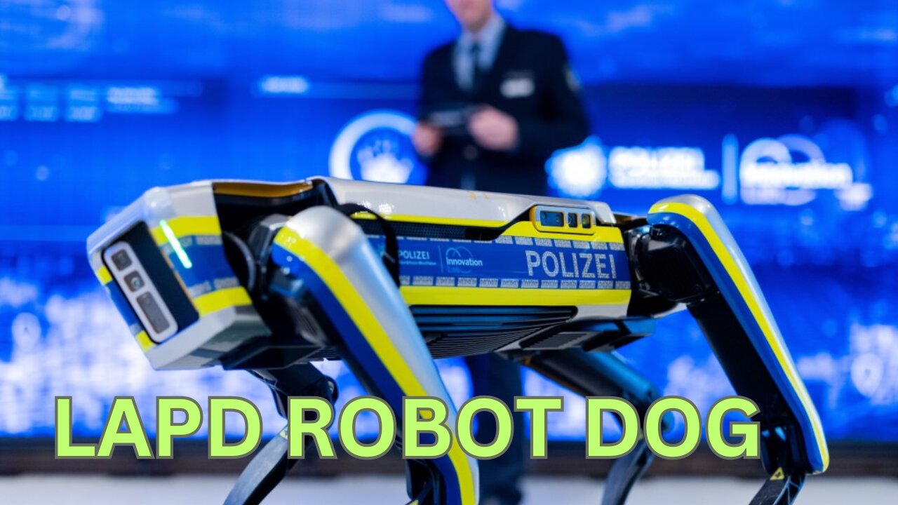 Police robot Dog helps to stop standfire