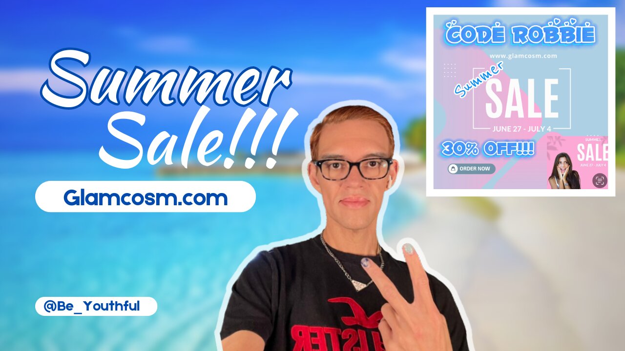 Let the summer fun begin! 🏝️ 30% off @ Glamcosm.com 🔥🔥 | A little announcement in the description 😘|