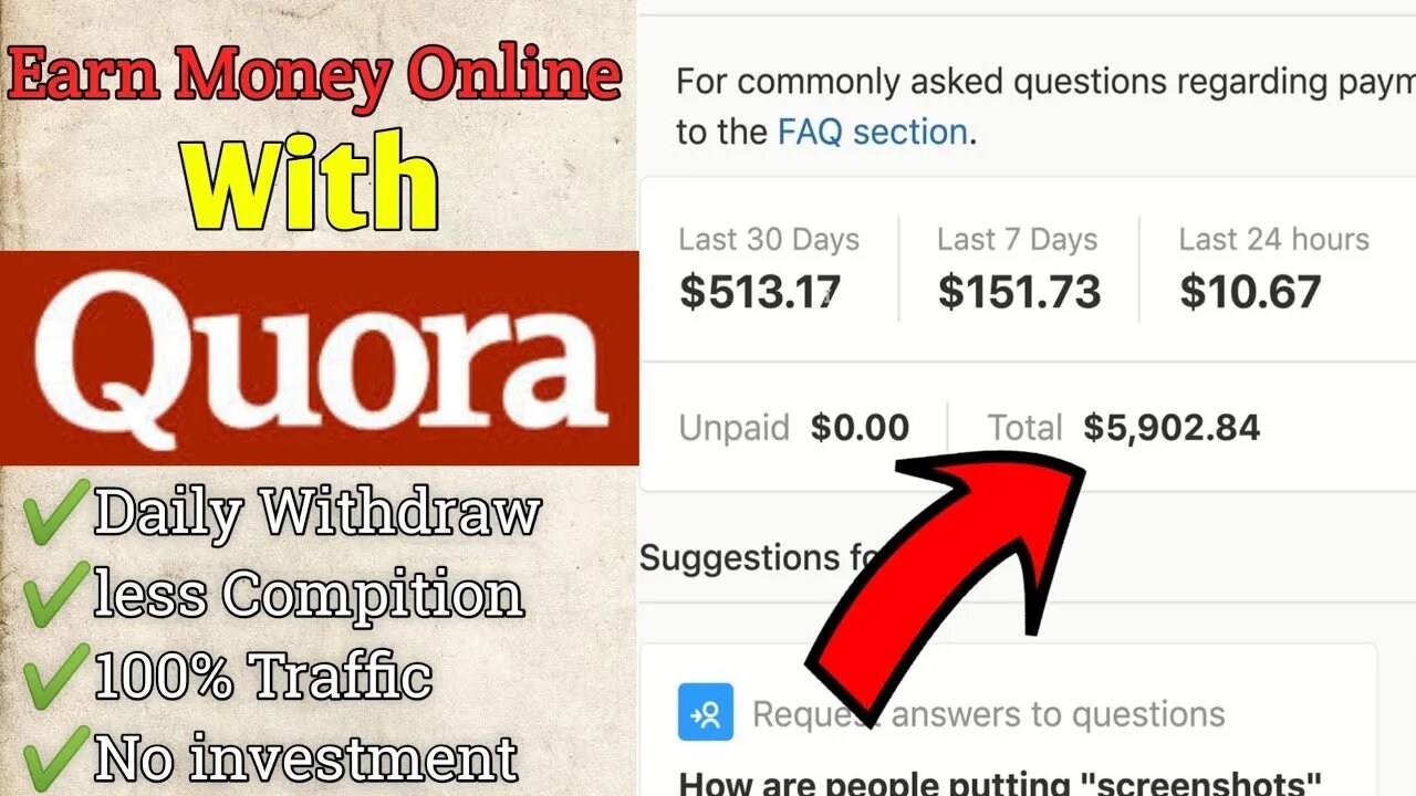How Much Do I Earn With Quora Partner Program 2023?😱😱 | Onkar Dhot