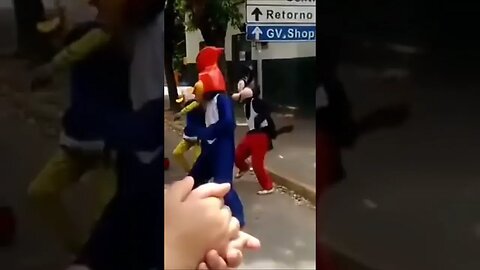 DANÇARINOS SUPER NINJAS DA CARRETA DA ALEGRIA FURACÃO, DANÇANDO FOFÃO, O MÁSKARA, BEN10 E PATATI