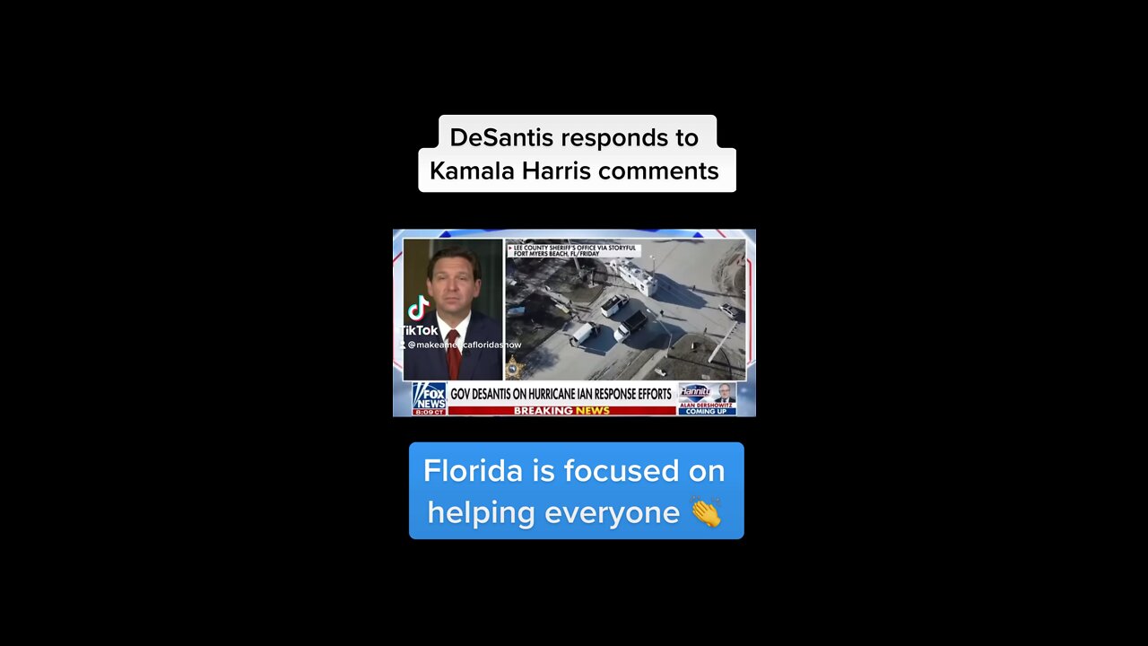 DeSantis responds to Kamala Harris comments