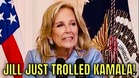 WOW! Jill Biden appeared to openly TROLL Kamala Today over her JOY Theme! 😮