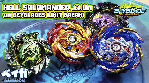 HELL SALAMANDER .Ω.Un contra Beyblades Limit Break - Beyblade Burst ベイブレードバースト