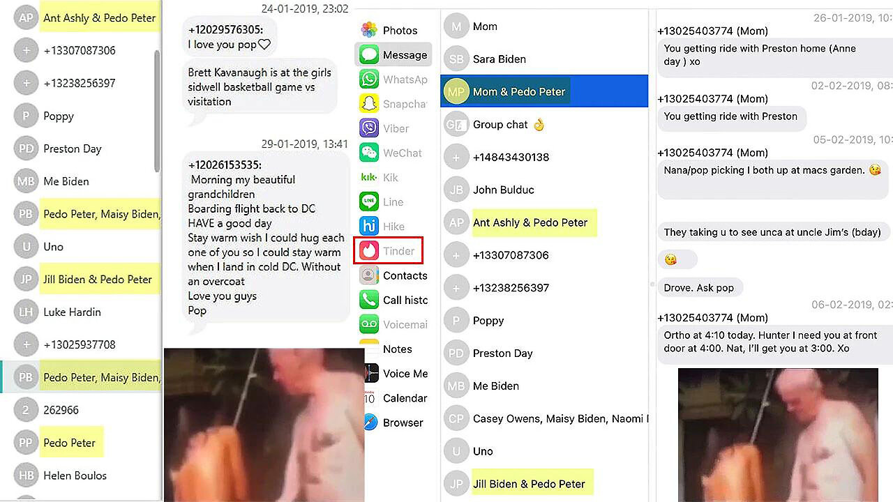 Hunter has "Joe Biden" listed as a contact in his iCloud under the name "Pedo Peter" multiple times!
