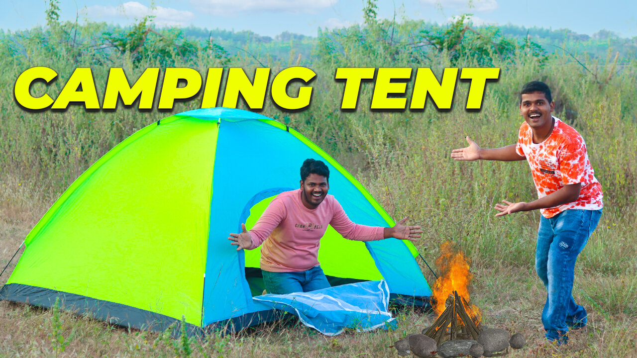 Camping tent unboxing Between Deep Jungle