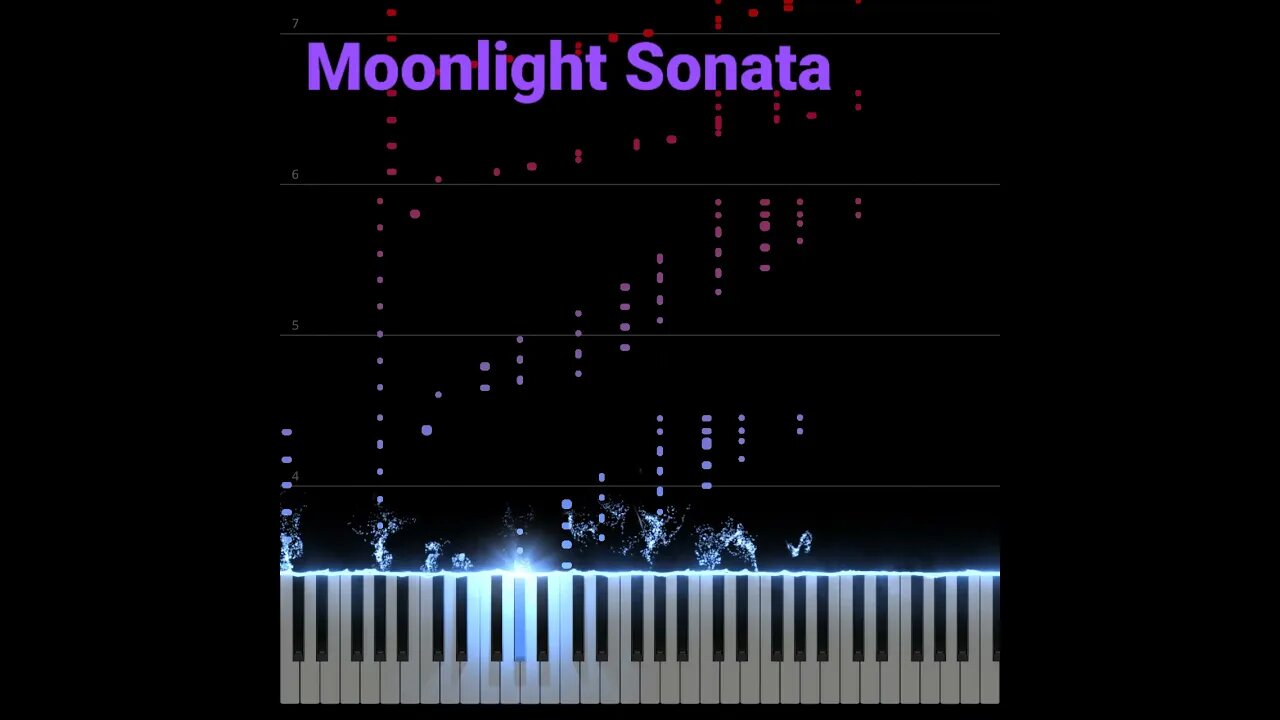 Moonlight Sonata Hard Piano Tutorial #shorts