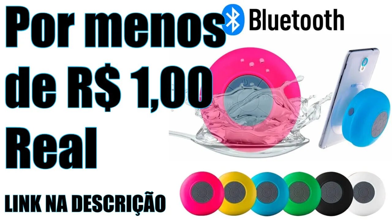 Caixinha de som bluetooth portátil só R$ 0,75 centavos