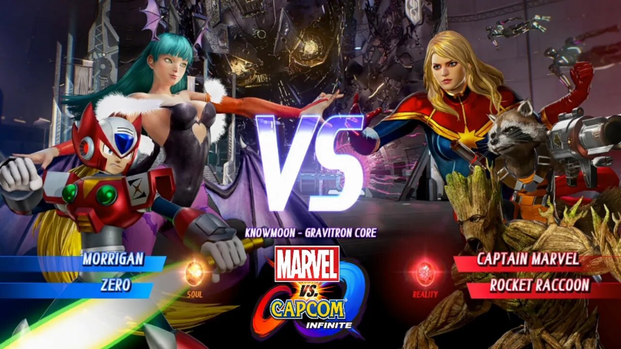 Morrigan & Zero VS Capitã Marvel & Rocket Raccoon Marvel vs Capcom