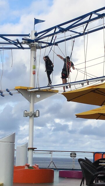 My daughter on the cruise