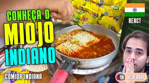 O APIMENTADO MIOJO INDIANO! Reagindo a COMIDAS DE RUA INDIANAS | Veja Aqui Reacts