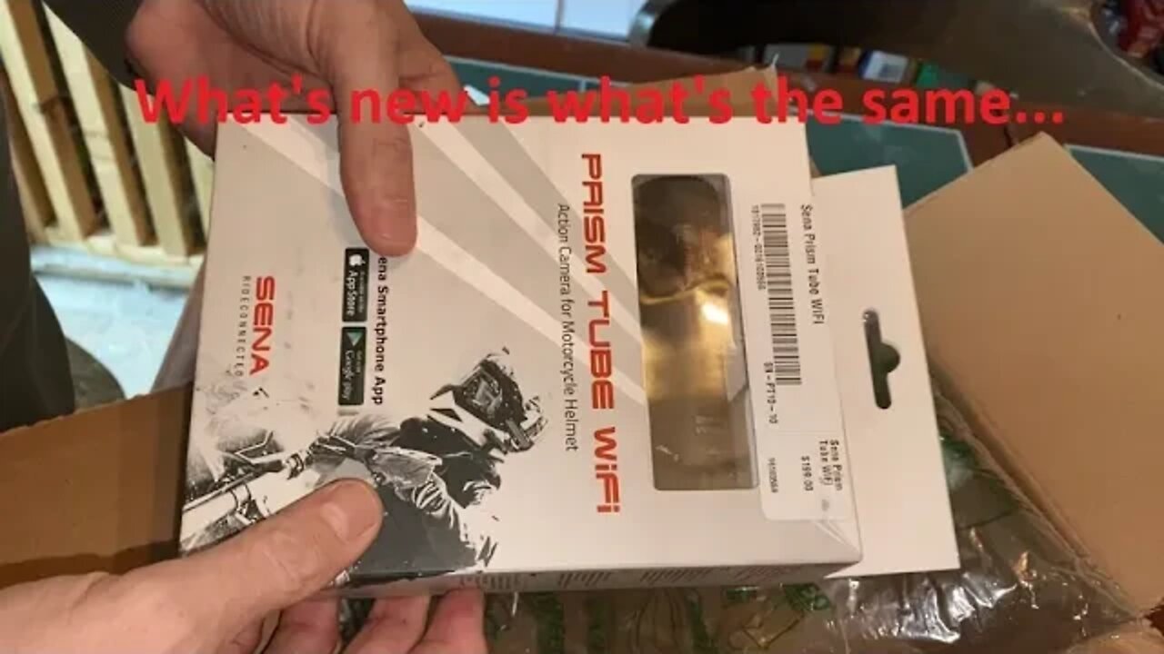 Unboxing and test / review Sena Prism Tube WiFi Motorcycle action / helmet camera