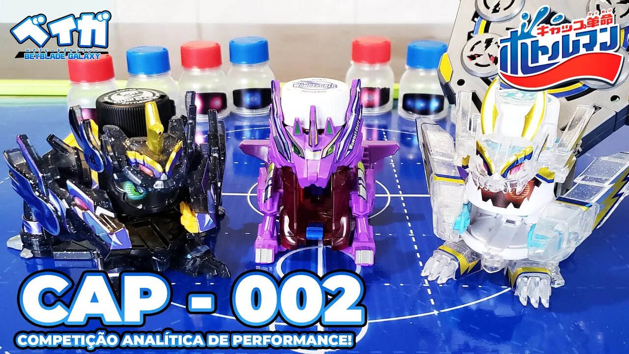 CAP 002 - WONDERGRAPE, RAIJINGMILK e FUJINBLACK - Bottleman キャップ革命ボトルマン