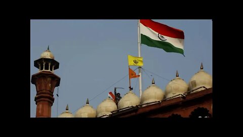 Sikhs Take Over Delhi Red Fort Hoist Khalistan Flag