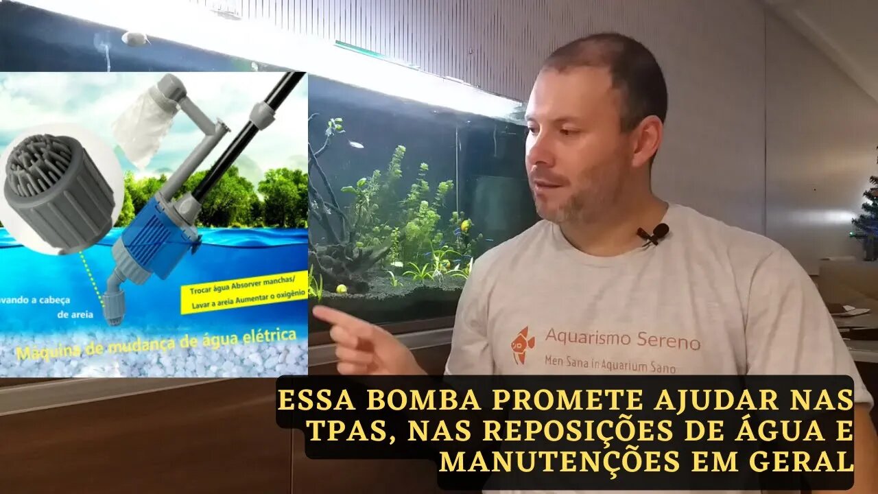 🔴 Bomba Para Manutenção do Aquário - TPA + Reposição de Água + Lavagem do Substrato