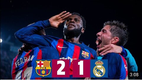 Fc Barcelona vs Real Madrid 2-1 Highlight Laliga 2023HD