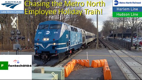 Chasing the Metro North Railroad Employee Holiday Train across the Harlem & Hudson lines!